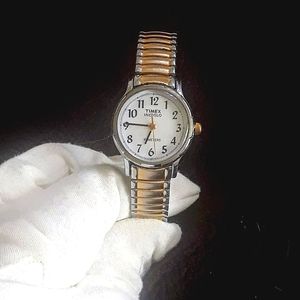 Timex Indiglo Ladies Watch  Two Tone Expansion Band, Water Resistant,NEW…
